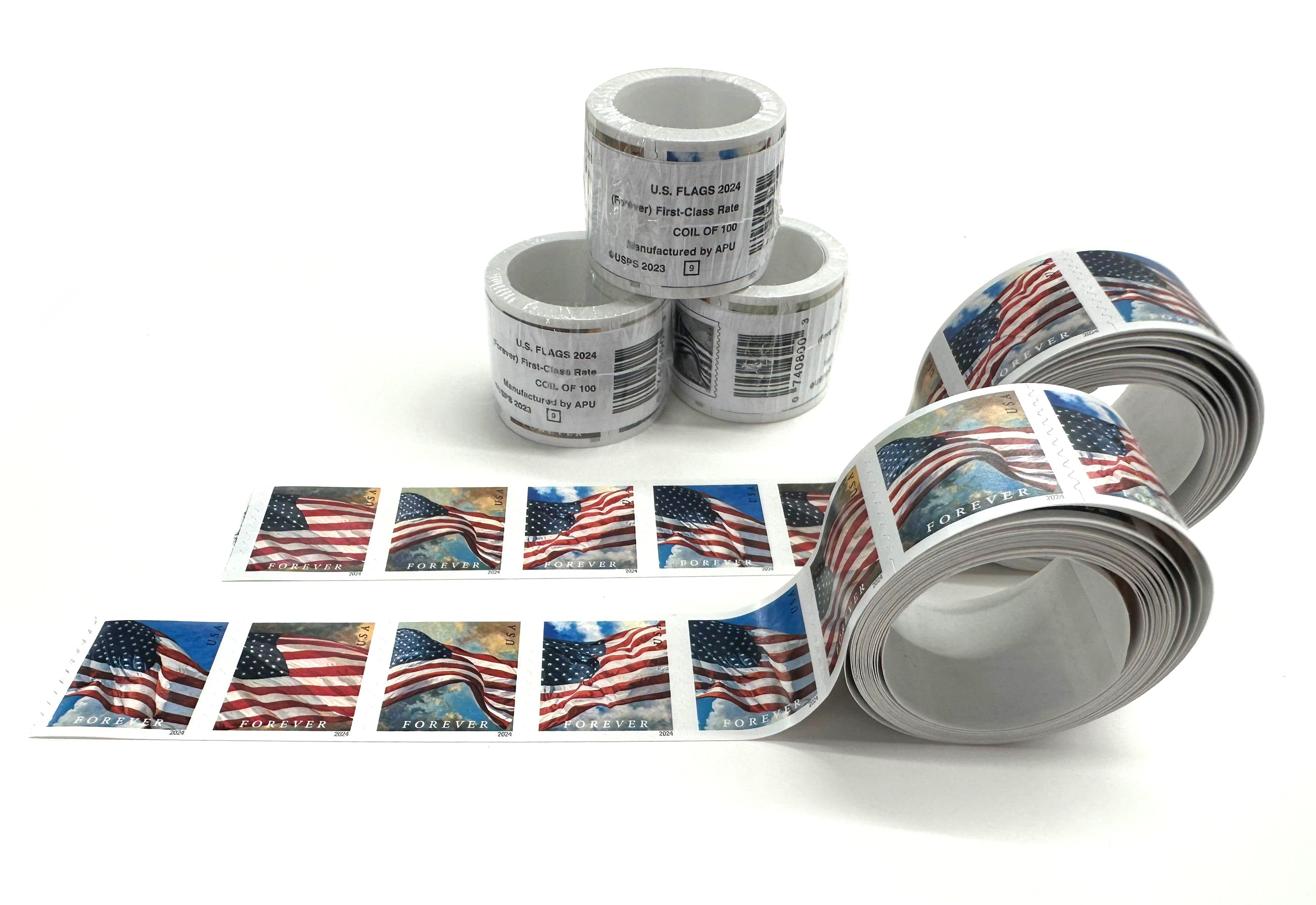 2024 US Flags Freedom Booklets / Rolls Self-Stick