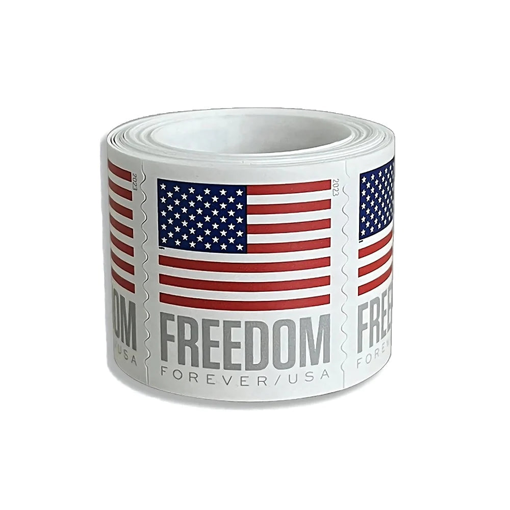 2023 US Flags / Freedom Booklets Rolls Self-Stick